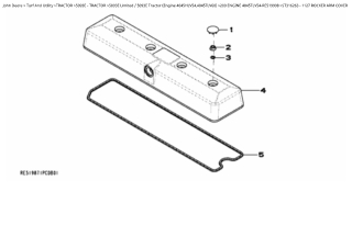 John Deere 5093E Tractor (Engine 4045HLV54, 4045TLV60) Parts Catalogue Manual Instant Download (PC9819)
