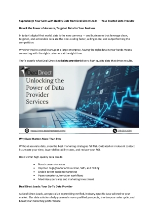 Data Provider