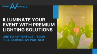 Brighten Every Moment with Professional Lighting Rentals