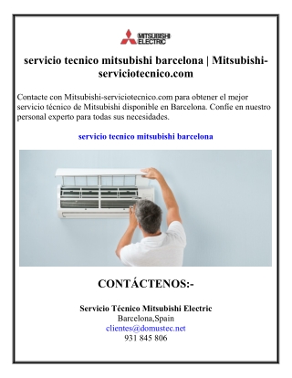 servicio tecnico mitsubishi barcelona Mitsubishi-serviciotecnico.com