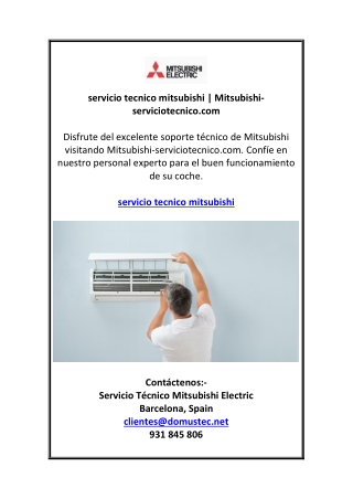 servicio tecnico mitsubishi | Mitsubishi-serviciotecnico.com