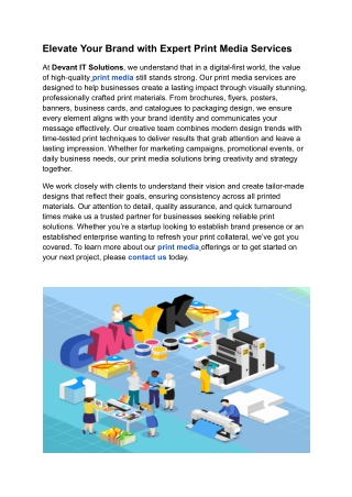 Elevate Your Brand with Expert Print Media Services