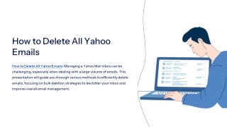 How to Delete All Yahoo Emails – Quick and Easy Guide