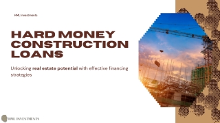 Hard Money Construction Loans