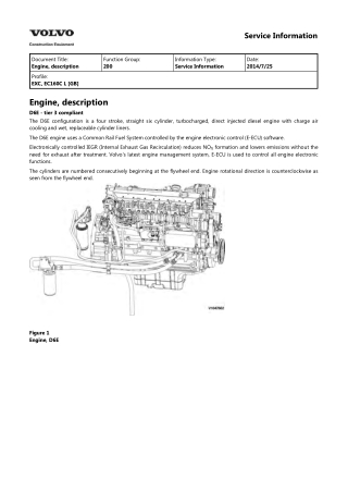 Volvo EC160C L EC160CL Excavator Service Repair Manual Instant Download