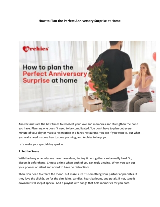 Celebrate Love at Home with Archies