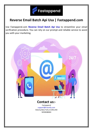 Reverse Email Batch Api Usa | Fastappend.com