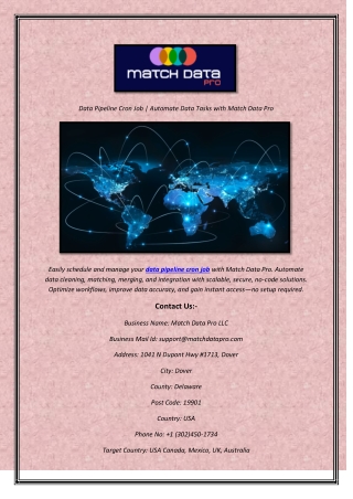 data pipeline cron job automate data tasks with