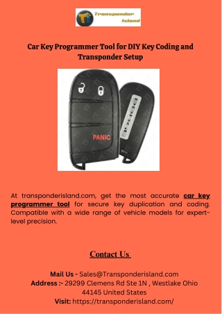 car key programmer tool for diy key coding