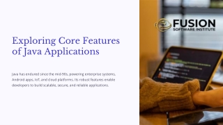 Exploring the Core Features That Power Java Applications