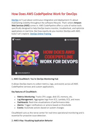 AWS DevOps Online Training | DevOps Online