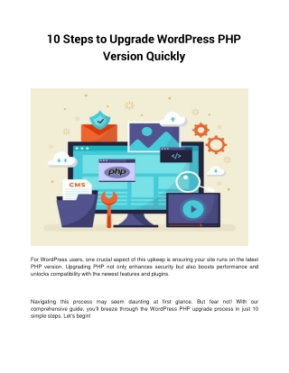 10 Steps to Upgrade WordPress PHP Version Quickly