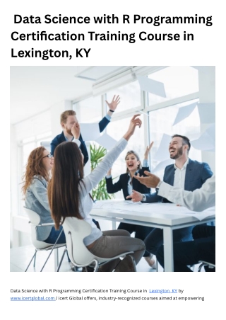 Data Science with R Programming Certification Training Course in Lexington, KY (1)
