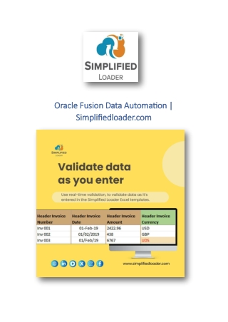 oracle fusion data automation oracle fusion data