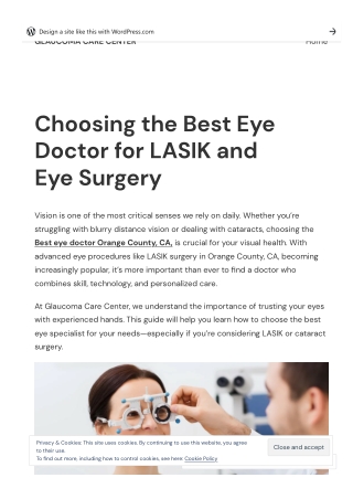 Best Eye Doctor for LASIK & Cataract Surgery in Orange County