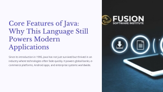 Core Features of Java: Why This Language Still Powers Modern Applications