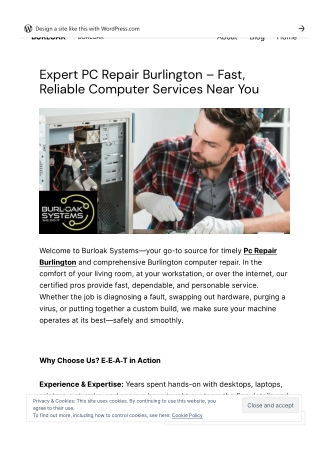 Expert PC Repair Burlington – Fast, Reliable Computer Services Near You
