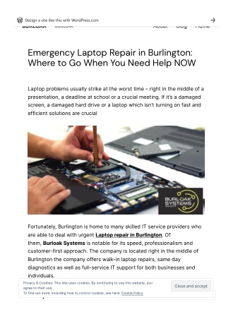 Emergency Laptop Repair in Burlington Where to Go When You Need Help NOW