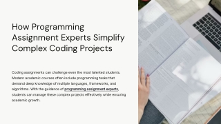 how programming assignment experts simplify