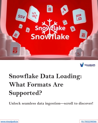 snowflake data loading what formats are supported