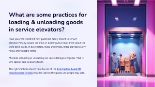 what are some practices for loading unloading
