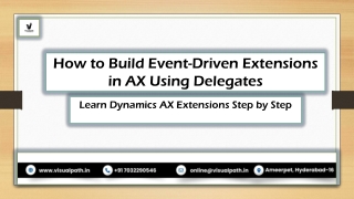 Hands-On Microsoft Dynamics AX Technical Training - Visualpath