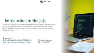 introduction to node js