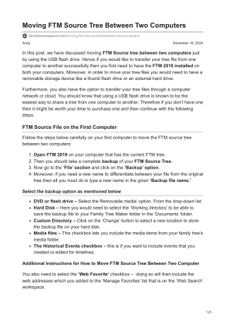 familytreesupport.com-Moving FTM Source Tree Between Two Computers