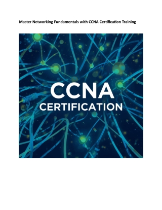 Become a Certified Network Associate with SterlingNext