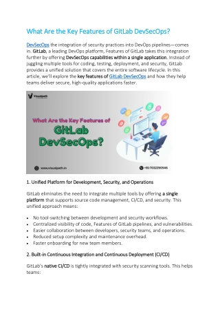 DevOps Training | Aws DevOps Training In Hyderabad
