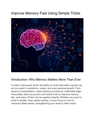 improve-memory-fast-using-simple-tricks
