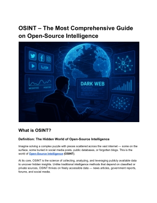 OSINT – The Most Comprehensive Guide on Open-Source Intelligence
