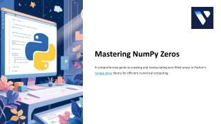 numpy zeros — Create Zero-Filled Arrays
