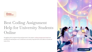 Best Coding Assignment Help for University Students Online