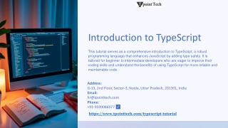 introduction to typescript