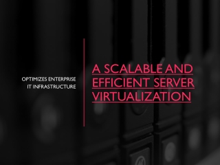 Scalable Server Virtualization Optimizes Enterprise IT