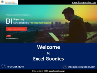 Power BI Online course with Certificate - Excelgoodies