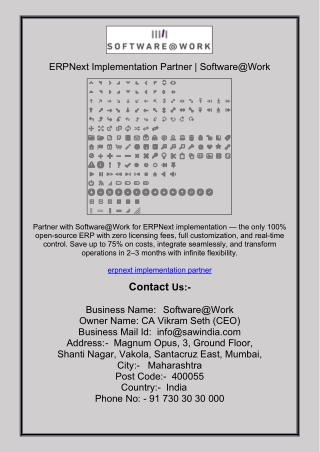 ERPNext Implementation Partner | Software@Work