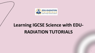 learning igcse science with edu radiation tutorials