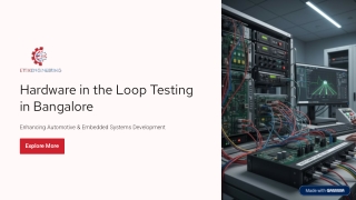 Reliable Hardware Loop Testing Solutions in Bangalore by Ettikengineering