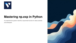 Computing Exponentials with numpy.exp()