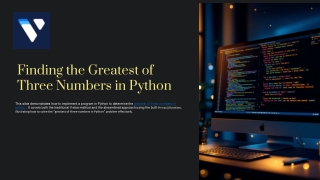Finding the Greatest of Three Numbers in Python