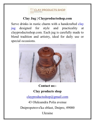 clay jug clayproductsshop com serve drinks