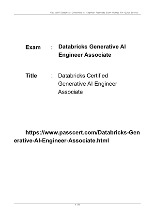 get valid databricks generative ai engineer