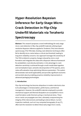 hyper resolution bayesian inference for early