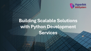 building scalable solutions with python