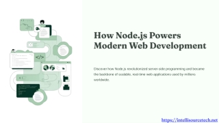 how node js powers modern web development
