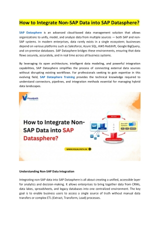 how to integrate non sap data into sap datasphere
