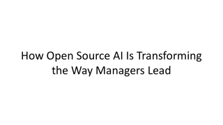 how open source ai is transforming