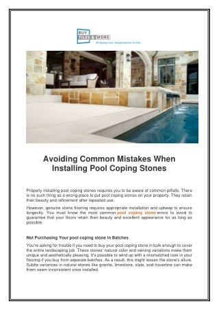 avoiding common mistakes when installing pool